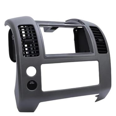 Imagem de aqxreight Substituição da Moldura do Painel de Instrumentos do Console Central para Frontier 2005-2020 Moldura Console Central Carro Marrom 68259-ZP16A Melhorando o Apelo Painel de Instrumentos