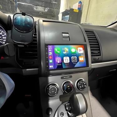 Imagem de PHEZEN Tela sensível ao toque de 7 polegadas para Nissan Sentra 2007-2012, rádio veicular Android 13 com Carplay e Android Auto GPS Navigation BT Mirror Link WiFi Backup Camera 2+32G