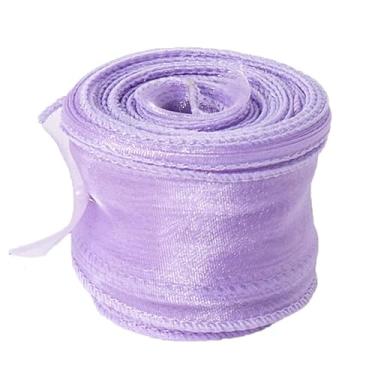 Imagem de Fita de organza rabo de peixe de 9,8 m, fita transparente de tecido de 4 cm de largura para fazer joias faça você mesmo, laços de cabelo, flores, guirlanda de Natal, decorações de casamento