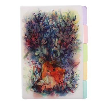 Imagem de kowaku Caderno A6 com 5 divisórias coloridas com abas para páginas de índice - A5 roxo