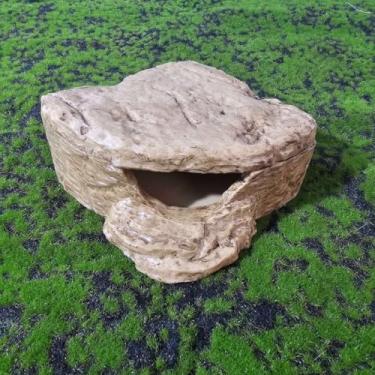 Imagem de Viveiro ，Fabricado Com Resina NãO TóXica de Qualidade Alimentar，Resistente à ColonizaçãO Microbiana e Previne Parasitas，FáCil de Limpar，Adequado para RéPteis, Como Lagartos e Lagartixas