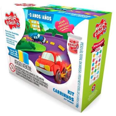 Imagem de Kit de Massinha Carrinhos Massa Estrela