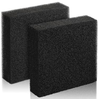 Imagem de Innconee 2 peças de almofada de esponja de filtro de aquário 25,4 x 25,4 x 5 cm espuma de espuma de espuma de espuma para aquário de peixes