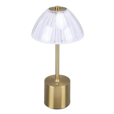 Imagem de TOPINCN Abajur de Mesa de Cabeceira para Quarto, Abajur LED de Cristal Portátil, Controle de Toque de Temperatura de 3 Cores Regulável, para Decoração de Sala de Estar de Quarto de Casa