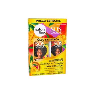 Imagem de Kit Shampoo300ml+Cond200ml SOS Cachos Óleo de Manga Salon - SALON LINE