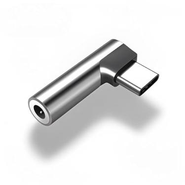 Imagem de Pacote com 1/2 adaptadores de áudio tipo C para 3,5 mm - Chip de decodificação digital, universal para telefones/tablets/laptops tipo C, qualidade de som Hi-Fi