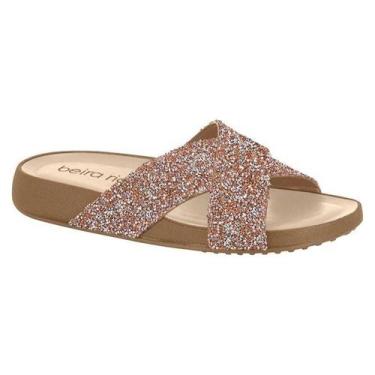 Imagem de Sandália Papete Tira Cruzada Beira Conforto Ref.8542.104 - Beira Rio, 