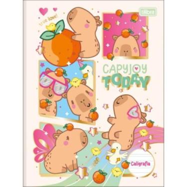 Imagem de Caderno Brochurao Caligrafia Capyclub 40fls Capas Sortidas - Tilibra