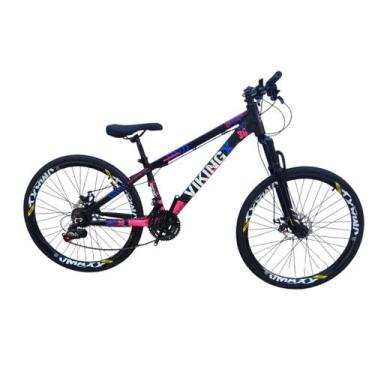 Imagem de Bicicleta 26 VikingX Tuff30 21v Freios Comum Mecânico Pneu Slick Fino 
