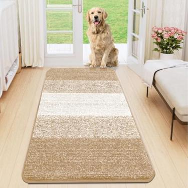 Imagem de Smiry Tapete de porta de cachorro para patas enlameadas, absorve umidade e sujeira, tapete de entrada de perfil baixo com suporte antiderrapante, capacho de entrada interna e externa para piso interno