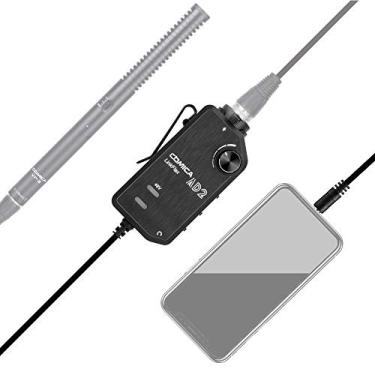 Imagem de Mingzhe Linkflex Xlr/6.35mm-3.5mm Microfone Pré-Amplificador Amplificador Adaptador de áudio Câmera Universal Smartphone Guitarra