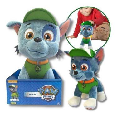 Imagem de Pelúcia Grande Turma Patrulha Canina Rocky 30 Cm Cachorrinho - Sunny B