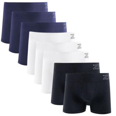 Imagem de Kit 8 Cuecas Boxer Zee Rucci Microfibra Poliamida Sem Costura, Sortido