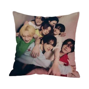 Imagem de Capa De Almofada Com Estampa Do Time E-ENHYPEN Para Sala De Estar, Cap