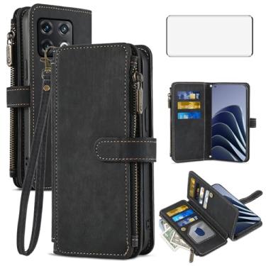 Imagem de Asuwish Capa de telefone para OnePlus 10 Pro One Plus 10Pro 5G capa carteira e protetor de tela de vidro temperado couro flip porta-cartão de crédito acessórios para celular em 1 Plus 1 + Plus10 1+