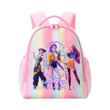 Imagem de Mochila Arco-Íris Para Crianças K-Pop Demon Hunters Anime Mochila Esco