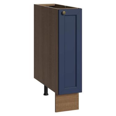 Imagem de Balcão Porta-temperos 20 Cm 1 Porta (sem Tampo) Rustic/azul Vik Madesa