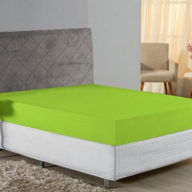 Imagem de Lençol com Elástico Queen Nobre 1 Peça 30cm de Altura Malha 100% Algod