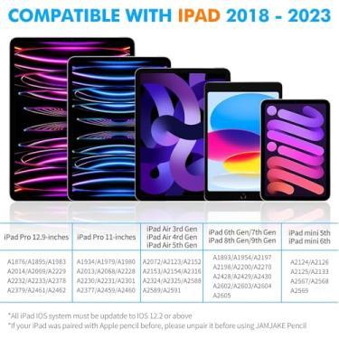 Imagem de TRAUSI Caneta Stylus para iPad com rejeição de palma e carregamento rápido, Active Pencil compatível com Apple iPad Pro (11/12,9 polegadas), i Pad Air 3/4/5, i Pad 10/9/8/7/6, i Pad mini 5/6 - branca