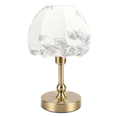 Imagem de Cryfokt Abajur Portátil Sem Fio, Abajur de Tecido Com Bateria Recarregável de 1200mAh, Luz Noturna LED Regulável para Quarto, Cabeceira, Sala de Jantar, Bar, Camping, Varanda