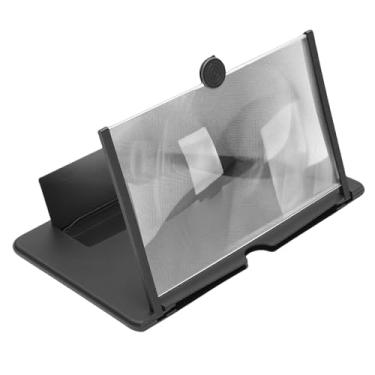 Imagem de Sanpyl Ampliador de Tela de Celular de 12 Polegadas, Tela de Projetor de Ampliador de Celular 3D HD para Filmes,Vídeos,Suporte de Smartphones Dobrável Com Amplificador de Ampliação