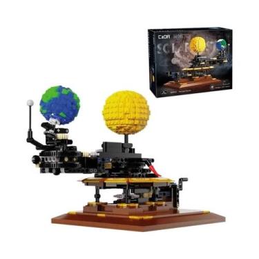 Imagem de Blocos De Montar MOC Sistema Solar Terra-Sol Com 865 Peças Para Menino