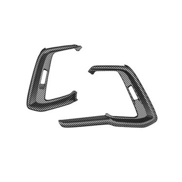 Imagem de REPOYUL Adesivos de decoração de interiores de carro, compatíveis com Mazda CX-60 2022 modelo painel painel moldura decorativa, acessórios de decoração interior de carro (textura de fibra de carbono)