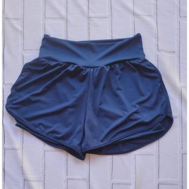 Imagem de Short Duplo Fitness Academia Feminino Short Treino Caminhada Ginastica