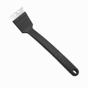 Imagem de Escova para Limpar Grelha de aço Limpa Churrasqueira com Raspador Inox – Reforçada com espatula 2 em 1 para Churrasco e Grill, cerdas de aço inoxidável, remove gorduras e sujeiras