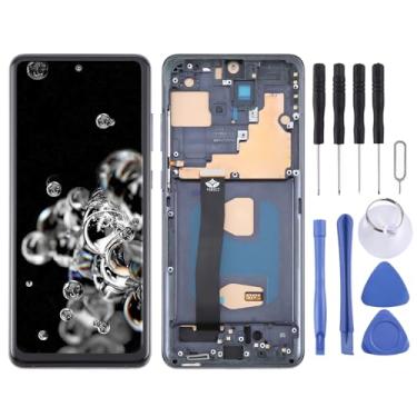 Imagem de Hiregolish Peças de reparo de tela, para Samsung Galaxy S20 Ultra 4G/5G SM-G988B TFT LCD digitalizador de tela montagem completa com moldura, não suporta identificação de impressão digital