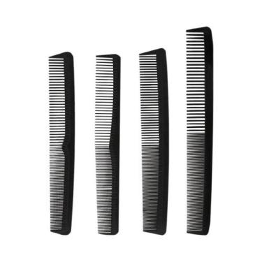 Imagem de Conjunto Profissional De Pentes De Cabelo Em Fibra De Carbono 4 Peças,