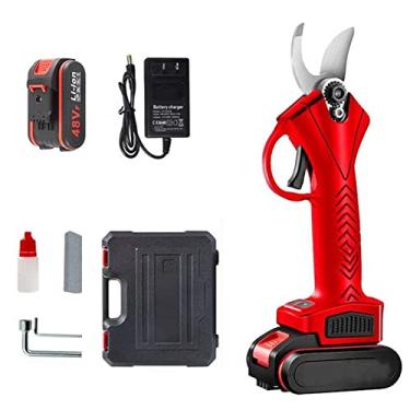 Imagem de Tesoura de poda de jardinagem Tesoura elétrica de 30 mm, podador de árvores sem fio com bateria recarregável de 1 unidade, 2 a 4 horas de trabalho, aparadores de arbustos floridos de galhos de árvor
