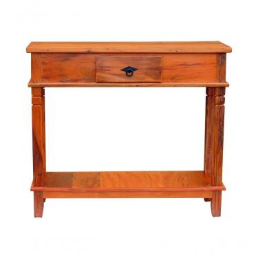 Imagem de Aparador Tradicional 1m 1 Gaveta Em Madeira Maciça Natural