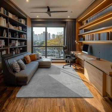 Imagem de Tapete Ecletik Cinza Claro 200x250cm Tapetes São Carlos