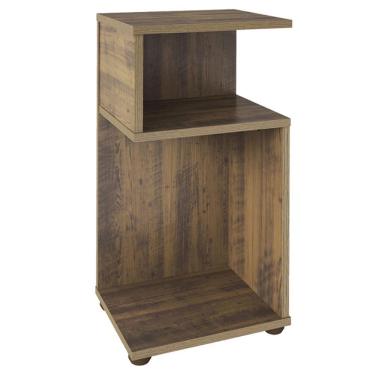 Imagem de Mesa De Apoio Lateral Para Sala De Estar 59x30 Cm Pinho Arly Pinho