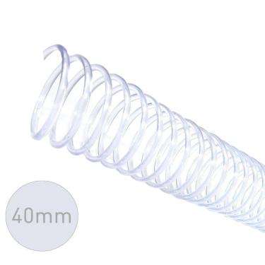 Imagem de Espirais Encadernação Cristal 40mm 350 Folhas 20 Unidades
