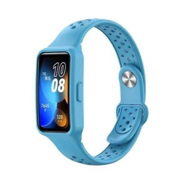 Imagem de Pulseira Esportiva De Silicone Respirável Para Huawei Band 10 9 8 7 6,