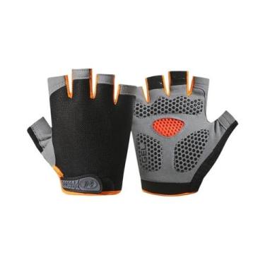 Imagem de Luvas Unissex Respiráveis Antiderrapantes De Meio Dedo Para Fitness, C