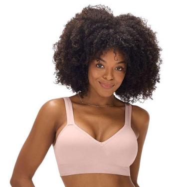 Imagem de Sutiã Comfort Duplo Alças Largas Reguláveis com Bojo sem Costura Blush