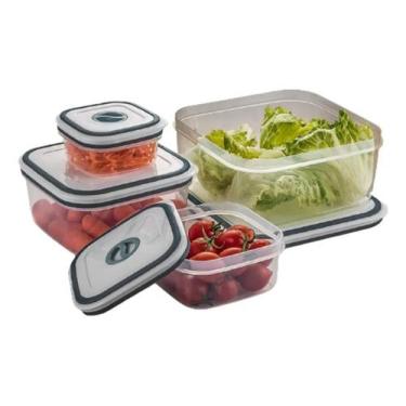 Imagem de Conjunto Potes Herméticos Electrolux Branco - 4 Unidades