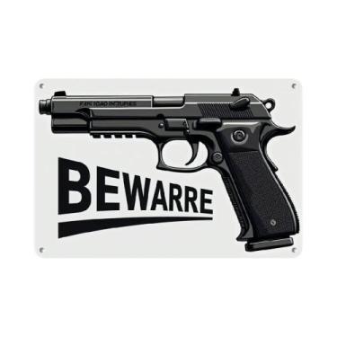 Imagem de Placa De Metal Retrô De Advertência Para Decoração De Parede Em Bares,