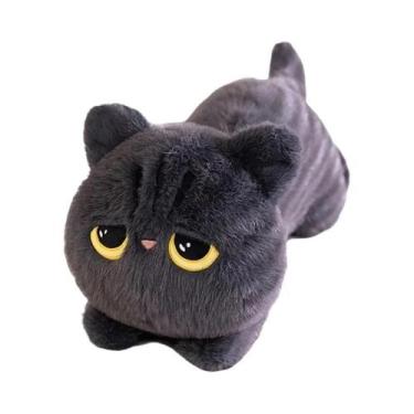 Imagem de Brinquedo De Pelúcia Gato Preto 50-90cm, Almofada Fofa E Confortável P