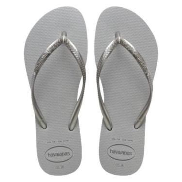 Imagem de Chinelo Feminino Havaianas REF: SLIM GLOSS, Cinza, 35