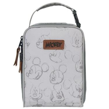 Imagem de Necessaire Infantil Termica Mickey Cinza com Divisorias Babygo