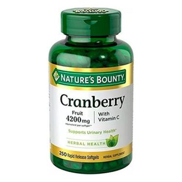 Imagem de Cranberry 4200mg  (250 Caps) Natures Bounty, Suplemento Alimentar, -