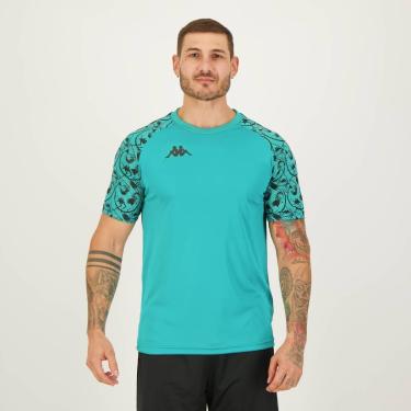 Imagem de Camisa Kappa Vatare Verde Água-Masculino