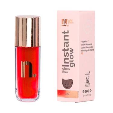 Imagem de Nina Make Up Instant Glow Gloss Labial Rubi - Nina Makeup