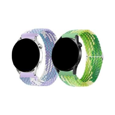 Imagem de Pulseira Trançada De 18/20/22mm 2 Peças Para Samsung Watch 6, Amazfit 
