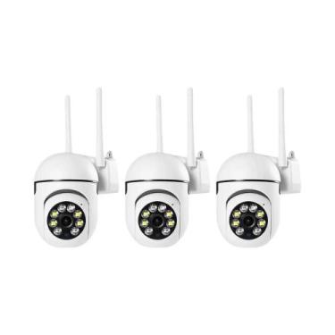 Imagem de Câmera IP Wi-Fi Externa 8MP PTZ Com Zoom 4X, Rastreamento Humano Por I