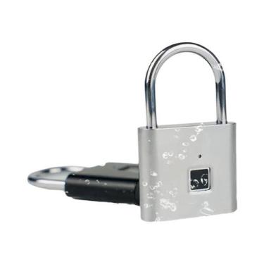 Imagem de Cadeado Elétrico Inteligente Antifurto Com Biometria E Impressão Digit